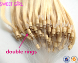 Double rings Micro ring Hair extension